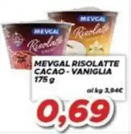 MA Supermercati Mevgal risolatte cacao vaniglia offerta