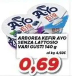 MA Supermercati Arborea kefir Ayo senza lattosio offerta