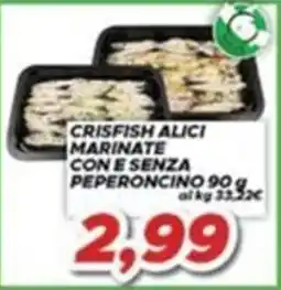 MA Supermercati Crisfish alici marinate con e senza peperoncino offerta