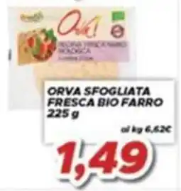 MA Supermercati Orva sfogliata fresca bio farro offerta