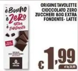 Sacoph è Buono è Zero cioccolato zero zuccheri extra fondente - latte offerta