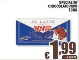 Sacoph Cioccolato al latte Novi offerta