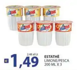 Supermercati Bruscoli Estathè limone/pesca offerta