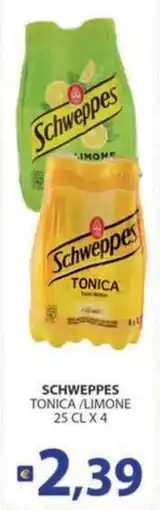 Supermercati Bruscoli Schweppes Tonica / Limone offerta