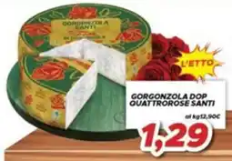 MA Supermercati Gorgonzola Dop Quattrorose Santi offerta