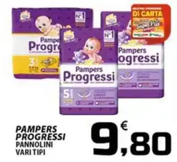 SpesaPiù Supermercati Pampers Progressi pannolini offerta