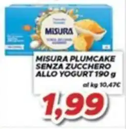 MA Supermercati Misura plumcake senza zucchero allo yogurt offerta
