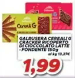 MA Supermercati Galbusera Cereali G Cracker Ricoperto di Cioccolato Latte - Fondente offerta