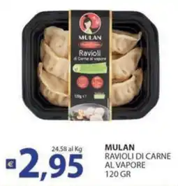 Supermercati Bruscoli Mulan ravioli di carne al vapore offerta