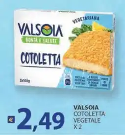 Supermercati Bruscoli Valsolia cotoletta vegetale offerta