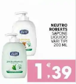 Mercadò Neutro Roberts sapone liquido offerta