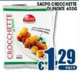 Sacoph Sacco crocchette di patate offerta