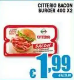 Sacoph Citterio bacon burger offerta