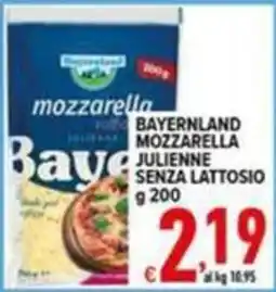 Iper Triscount Bavarian mozzarella julienne senza lattosio offerta