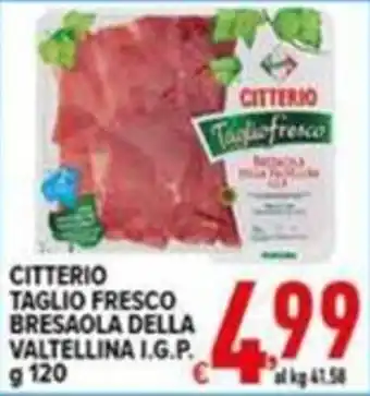 Citterio taglio fresco bresaola della valtellina i.g.p.