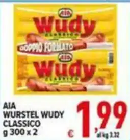 Iper Triscount AIA WURSTEL WUDY CLASSICO offerta