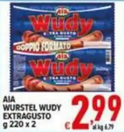 Iper Triscount AIA WURSTEL WUDY EXTRAGUSTO offerta