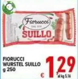 Iper Triscount Fiorucci wurstel suillo offerta