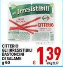 Iper Triscount Citterio gli irresistibili bastoncini di salame offerta