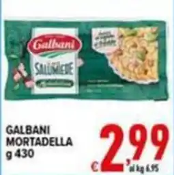Iper Triscount Galbani mortadella offerta