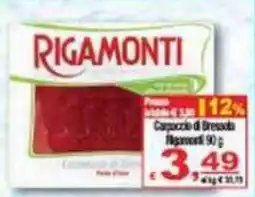 CTS Supermercati Capocci di Bresaola Rigamonti offerta