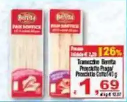 CTS Supermercati Tranciolo Beretta Prosciutto Praga Prosciutto Cotto 140 g offerta
