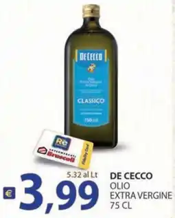 Supermercati Bruscoli De Cecco olio extra vergine offerta