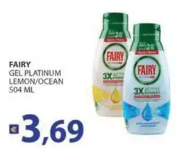 Supermercati Bruscoli Fairy gel platinum lemon/ocean offerta