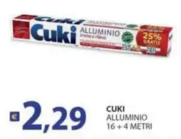 Supermercati Bruscoli Cuki alluminio offerta