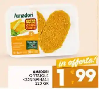 Amadori ortaiole con spinaci