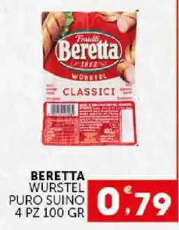 Issimo supermercado Beretta wurstel puro suino offerta
