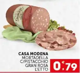 Issimo supermercado Casa Modena Mortadella c/pistacchio gran rosa offerta
