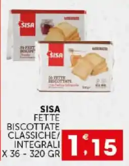 Issimo supermercado Sisa fette biscottate classiche/integrali offerta