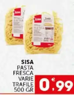 Issimo supermercado Sisa pasta fresca varie trafile offerta