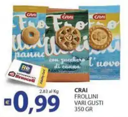 Supermercati Bruscoli Crai Frollini vari gusti offerta
