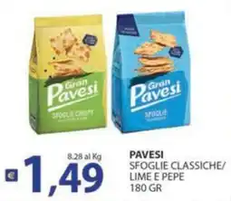 Supermercati Bruscoli Pavesi sfoglie classiche offerta