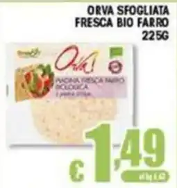 Sacoph Orva sfogliata fresca bio farro offerta