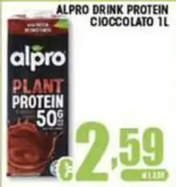 Sacoph Alpro drink proteico cioccolato offerta