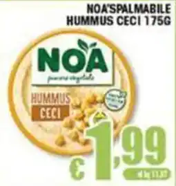 Sacoph NOA Hummus Ceci offerta