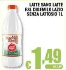 Sacoph Latte sano latte ESL Digemilk Lazio senza lattosio offerta