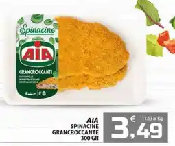 SpesaPiù Supermercati AIA Spinacine GranCrocanti offerta