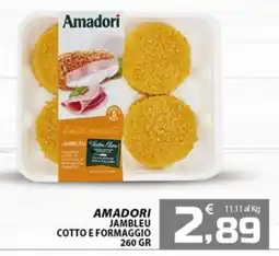SpesaPiù Supermercati Amadori Jambleu Cotto e Formaggio offerta