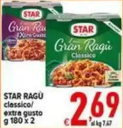 Iper Triscount Star ragù classico offerta