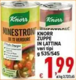 Iper Triscount Knorr zuppe in lattina offerta