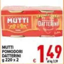 Iper Triscount Mutti pomodori datterini offerta