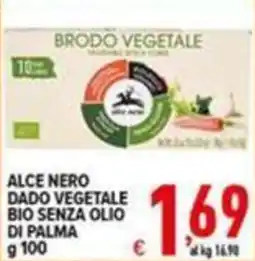 Iper Triscount Alce Nero dado vegetale bio senza olio di palma offerta