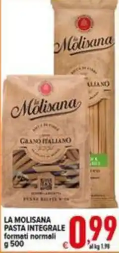 Iper Triscount La Molisana pasta integrale offerta