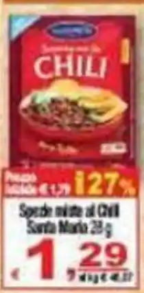 CTS Supermercati Spezie miste al Chili Santa Maria offerta