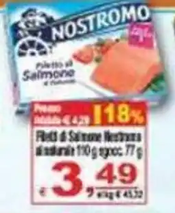 CTS Supermercati Filetto di Salmone Nostromo offerta
