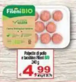 CTS Supermercati Pulpette di pollo e tacchino Fileni BIO offerta